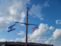 US & Israel Flag on boat on Sea of Galilee, 25Mar22.jpg US & Israel Flag on boat on Sea of Galilee, 25Mar22.jpg